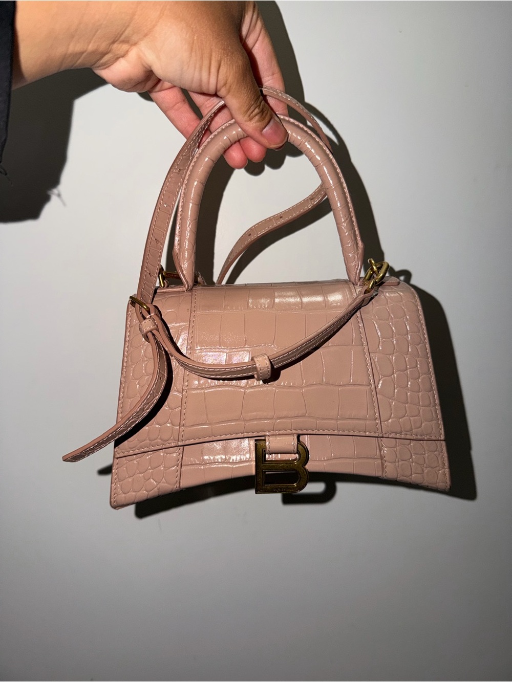 Balenciaga Croc Embossed Hourglass